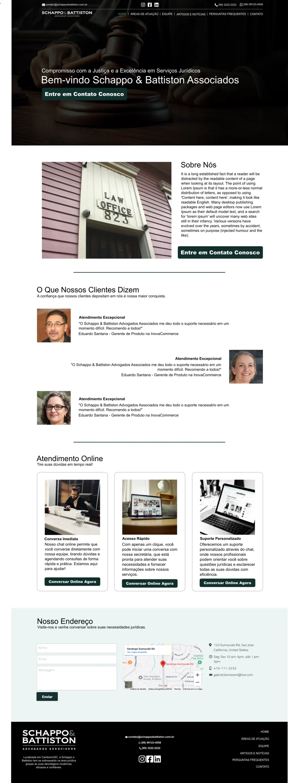 Site para Escritório de Advocacia