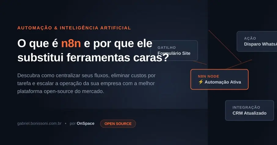 O que é n8n e por que ele pode substituir várias ferramentas caras de automação na sua empresa